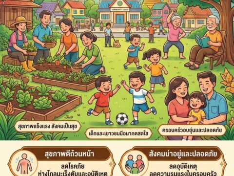 ชุมชนปลอดภัยเตรื่องดื่มแอลกอฮอล์ สร้างความสุข สุขภาพดี ไปด้วยกัน